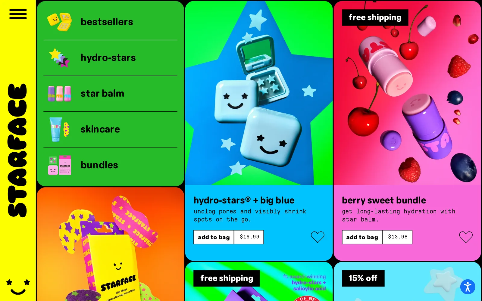 Starface homepage, captured Sunday, Oct 11, 2026