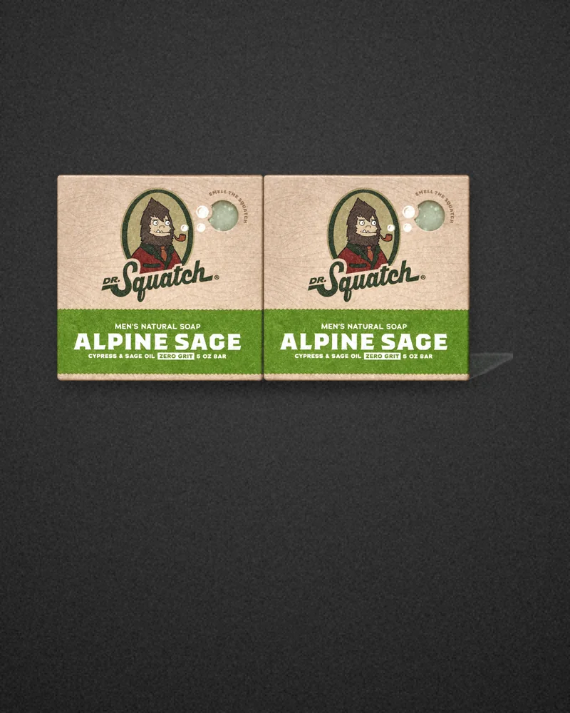 Dr. Squatch product image from drsquatch.com, composed by Brand Tested, made Oct 21 ’26