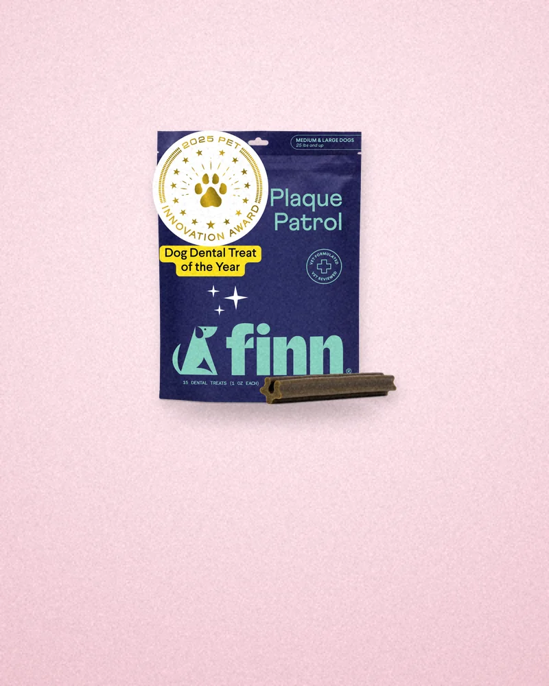 Finn product image from petfinn.com, composed by Brand Tested, made Oct 21 ’26