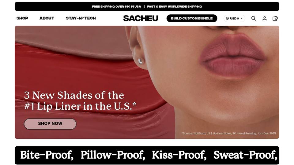 Screenshot of the SACHEU homepage