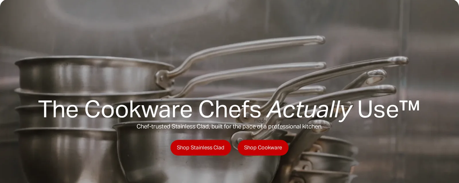 The first line on the homepage. madeincookware.com, Oct 11, 2026