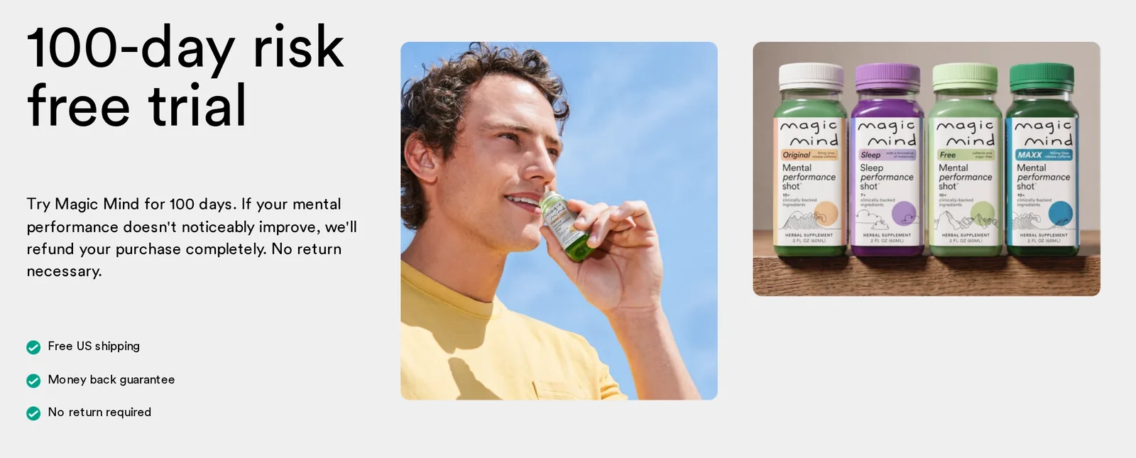 The guarantee on the Original product page. magicmind.com, Oct 11, 2026