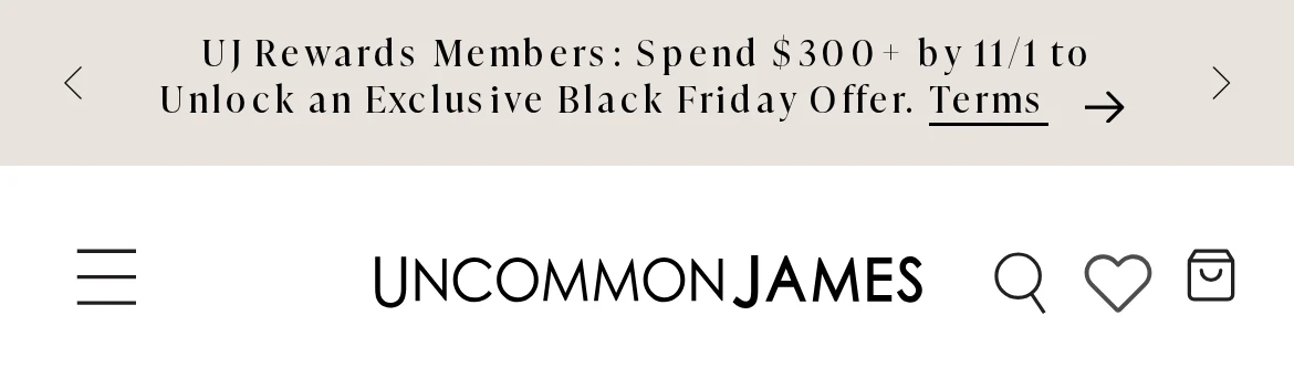 The top bar, on a phone. uncommonjames.com, Oct 27, 2026